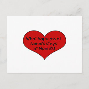 What happens at Nonni's stays Postcard