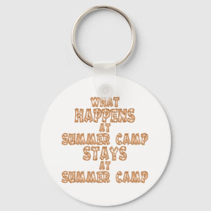 What Happens at Summer Camp Keychain