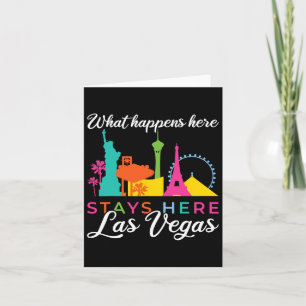 What Happens Here Stays Here Las Vegas  Card
