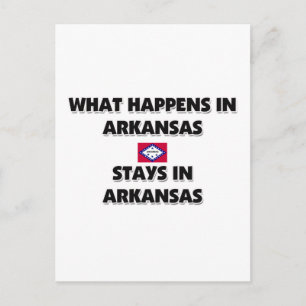 What Happens In ARKANSAS Stays There Postcard