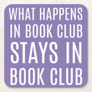 What Happens in Book Club Stays Coasters