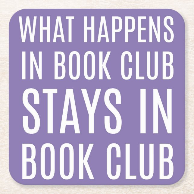 What Happens in Book Club Stays Coasters (Front)