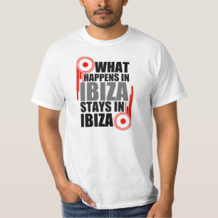 what happens in ibiza stays in ibiza design T-Shirt