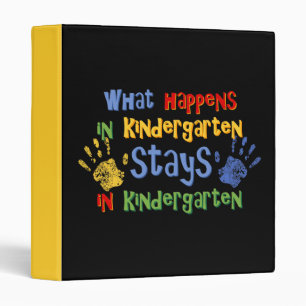 What Happens In Kindergarten Binder
