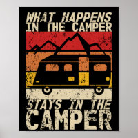 What Happens In The Camper Caravan Camping Retro
