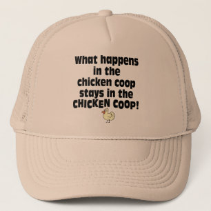 What Happens in the Chicken Coop Trucker Hat