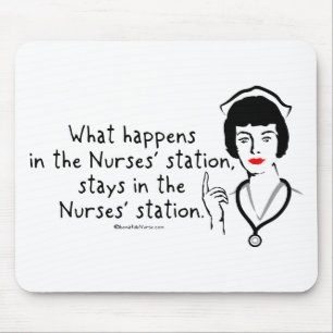 What Happens in the Nurses Station Mouse Pad