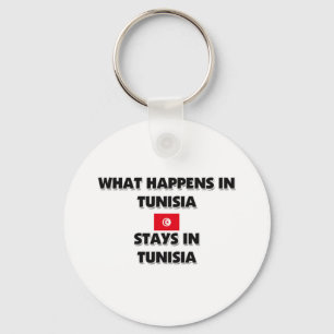 What Happens In TUNISIA Stays There Keychain