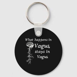 What Happens In Vagus Stays In Vagas Nervous Syste Keychain