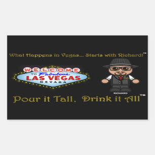 What Happens in Vegas...Starts with Richard!!! Sticker