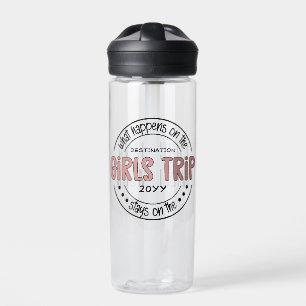 What happens on Girls Trip Custom Girls Weekend Water Bottle