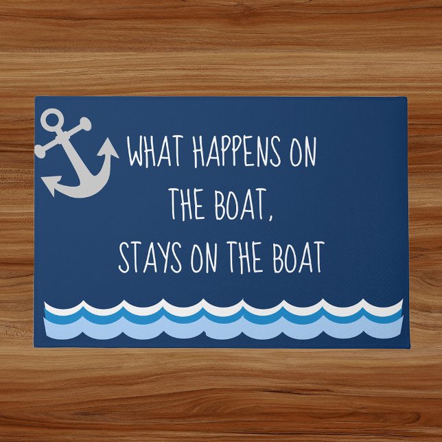 What happens On the Boat Stays on the Boat Doormat (Creator Uploaded)