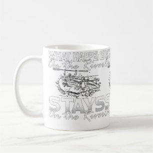 What Happens On The River Water Sports Canoe Kayak Coffee Mug