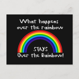 What Happens Over The Rainbow... Postcard