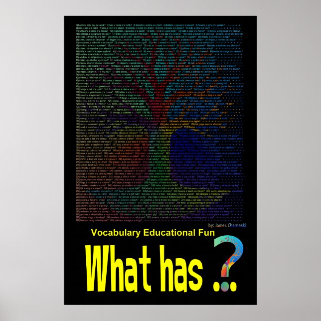 What has...  Tree Poster Book Non-Rhyming (Front)
