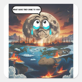 What Have They Done to You? – If The Moon Could Square Sticker