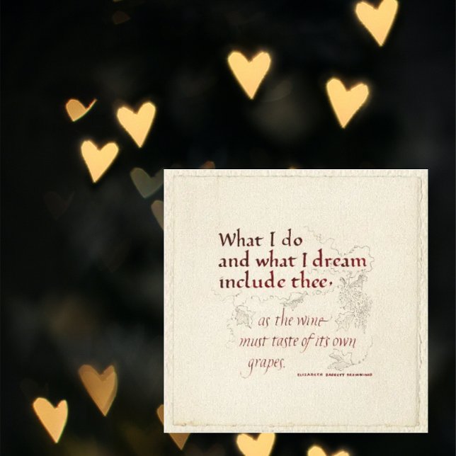 WHAT I DO AND DREAM BROWNING QUOTE DEEP RED CREAM CANVAS PRINT (Creator Uploaded)