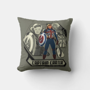 What If…?   Captain Carter Super Soldier Throw Pillow
