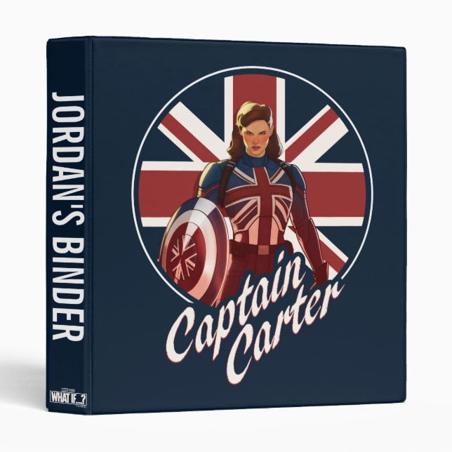 What If…? | Captain Carter Union Jack Binder (Front/Spine)