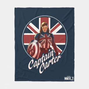 What If…?   Captain Carter Union Jack Fleece Blanket