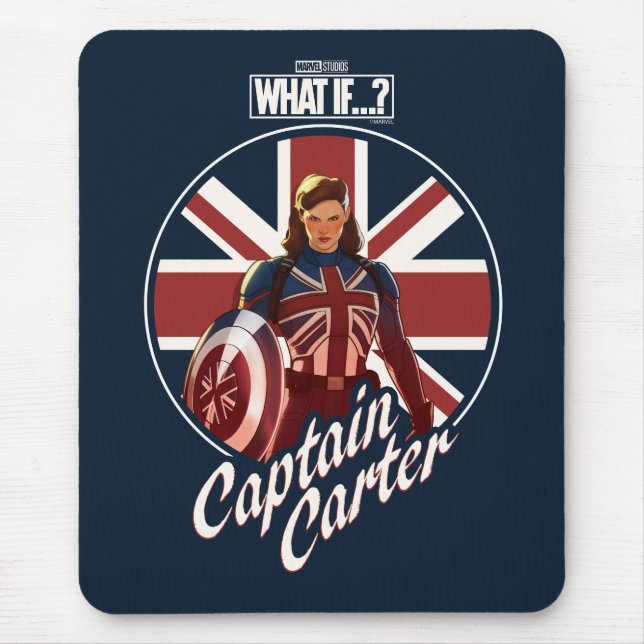 What If…? | Captain Carter Union Jack Mouse Pad (Front)