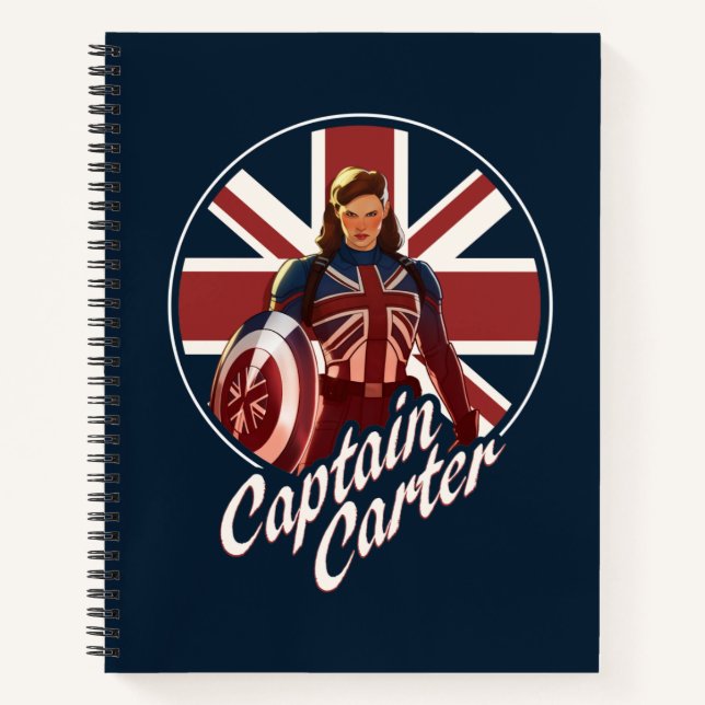 What If…? | Captain Carter Union Jack Notebook (Front)