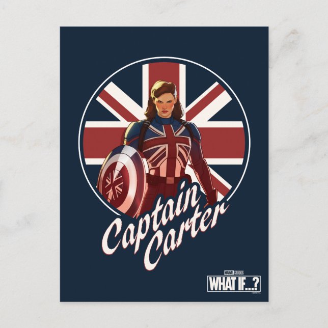 What If…? | Captain Carter Union Jack Postcard (Front)