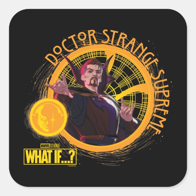 What If…? | Doctor Strange Supreme Square Sticker (Front)