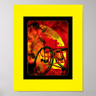 "What if God's Thrown was a Wheelchair" Poster