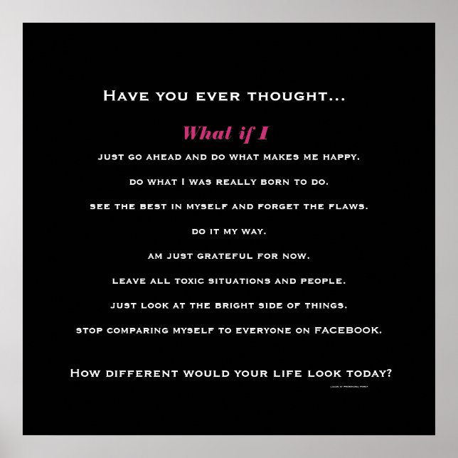 What If I... Poster (Front)