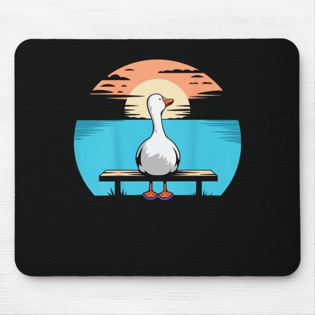 What If Im Not Silly Enough Goose Funny Silly Goos Mouse Pad (Front)