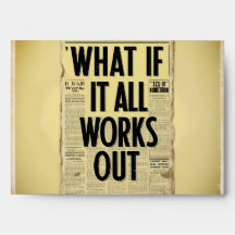What If It All Works Out Retro Newspaper Typograph
