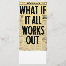 What If It All Works Out Retro Newspaper Typograph