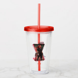 What If…? Post-Apocalyptic Black Widow Hourglass Acrylic Tumbler