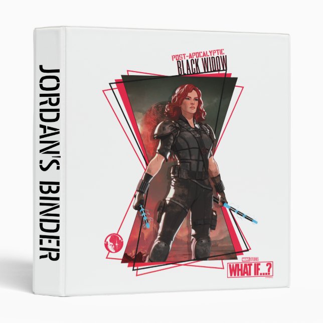 What If…? | Post-Apocalyptic Black Widow Hourglass Binder (Front/Spine)