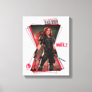 What If…?   Post-Apocalyptic Black Widow Hourglass Canvas Print