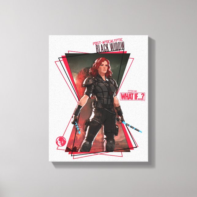 What If…? | Post-Apocalyptic Black Widow Hourglass Canvas Print (Front)
