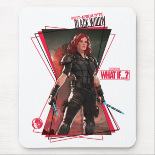 What If…?   Post-Apocalyptic Black Widow Hourglass Mouse Pad