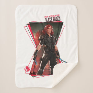 What If…? | Post-Apocalyptic Black Widow Hourglass Sherpa Blanket