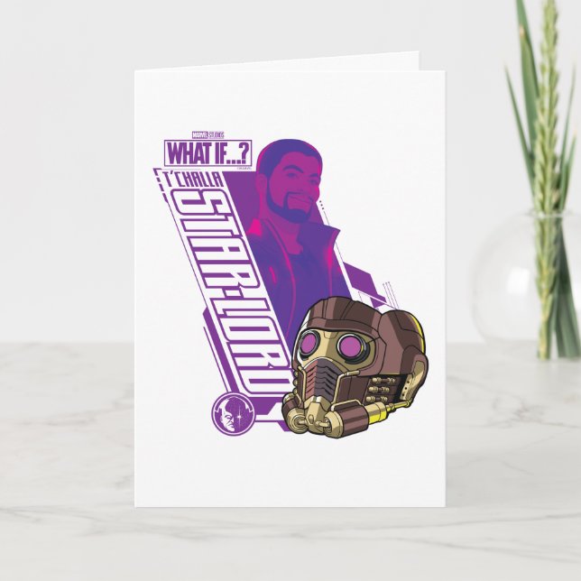What If…? | T'Challa Star-Lord Character Graphic Card (Front)