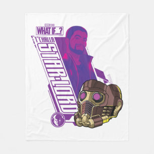 What If…?   T'Challa Star-Lord Character Graphic Fleece Blanket