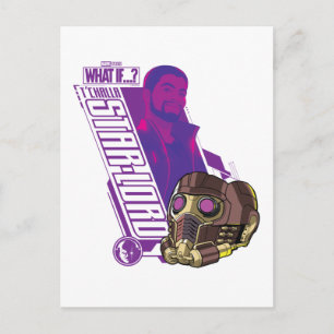 What If…? T'Challa Star-Lord Character Graphic Postcard