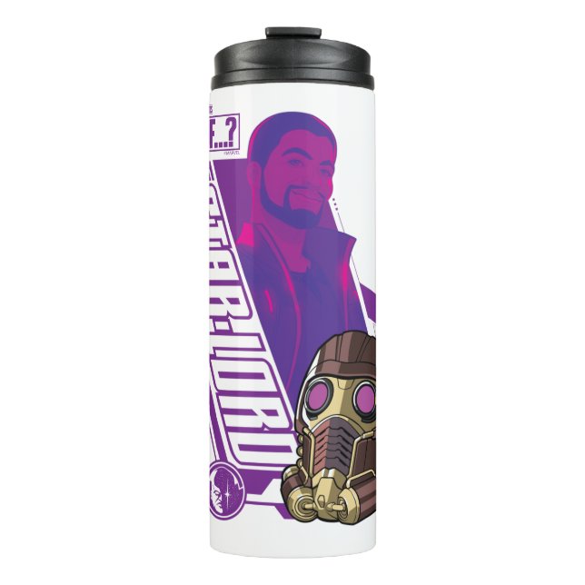 What If…? | T'Challa Star-Lord Character Graphic Thermal Tumbler (Front)