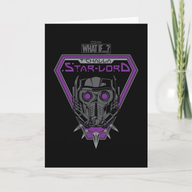 What If…? | T'Challa Star-Lord Helmet Graphic Card (Front)