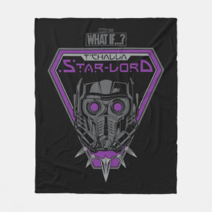 What If…?   T'Challa Star-Lord Helmet Graphic Fleece Blanket