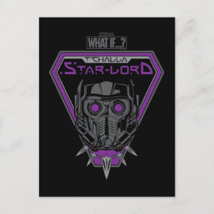 What If…? T'Challa Star-Lord Helmet Graphic Postcard