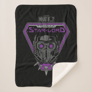 What If…?   T'Challa Star-Lord Helmet Graphic Sherpa Blanket