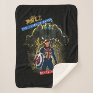 What If…? The Hydra Stomper & Captain Carter Sherpa Blanket