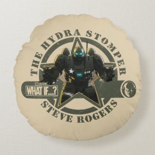 What If…?   The Hydra Stomper Steve Rogers Round Pillow