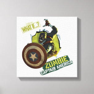 What If…? Zombie Captain America Tearing Thru Canvas Print